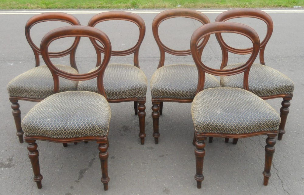 Set of Six Victorian Dining Chairs 