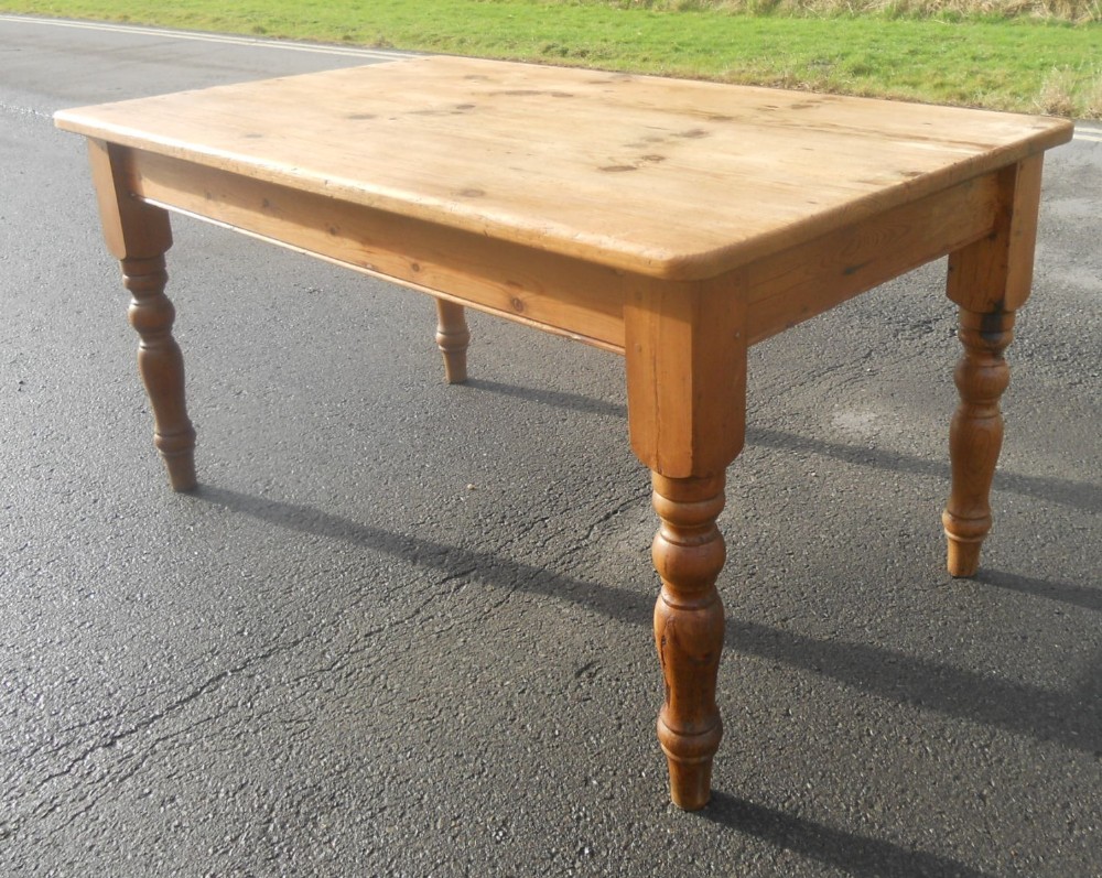 Victorian Pine Kitchen Table 