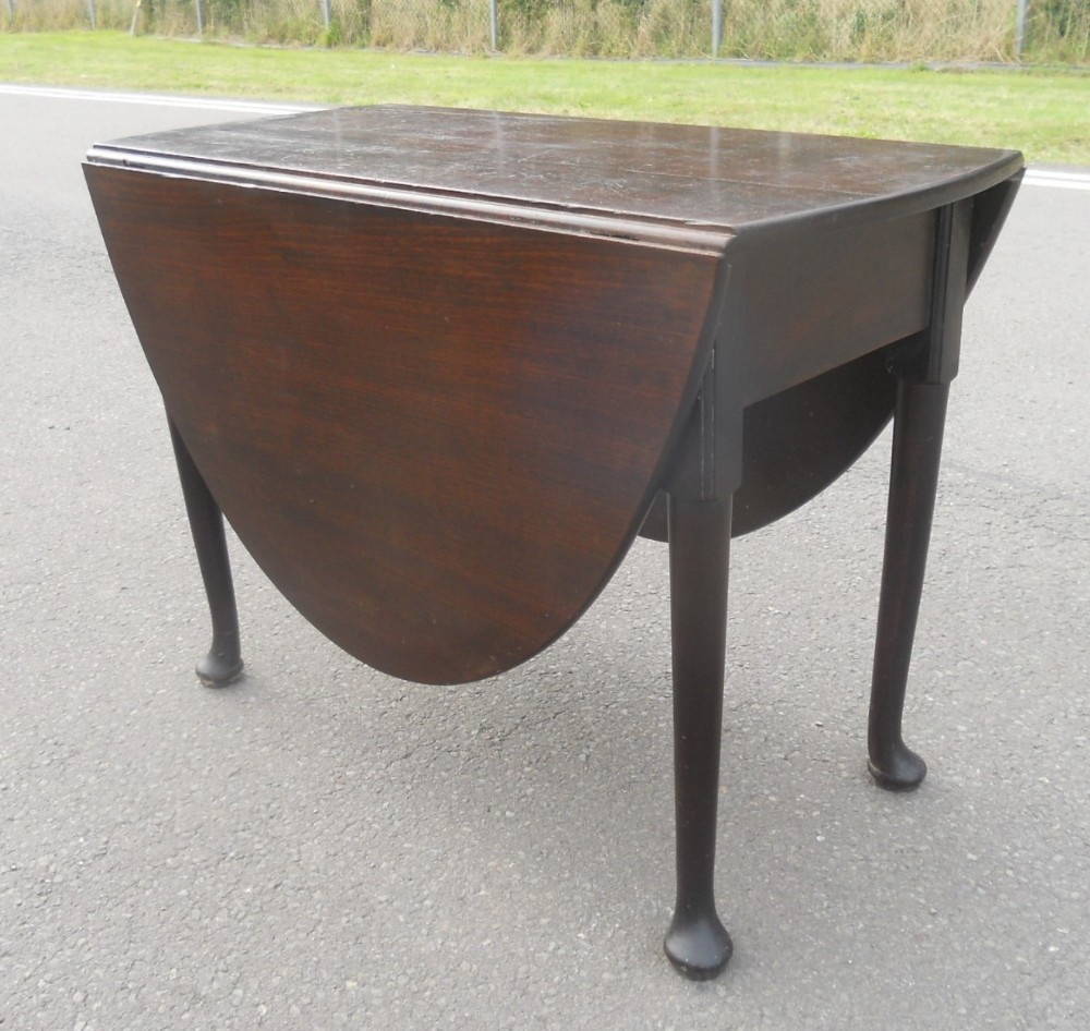 Georgian Oval Mahogany Dropleaf Dining Table 