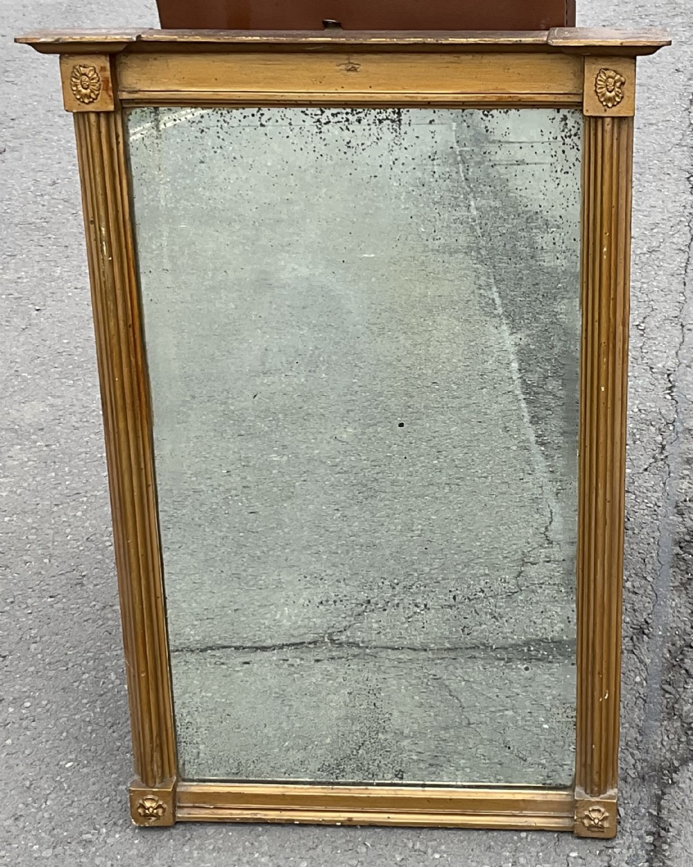 Regency Gilt Hanging Wall Mirror 