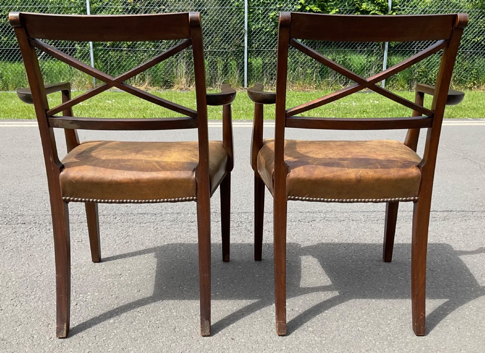 Set of Eight Georgian Style Mahogany Dining Chairs  View VIII