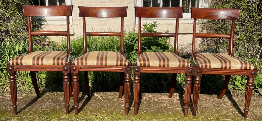 Set of Four William IV Dining Chairs 