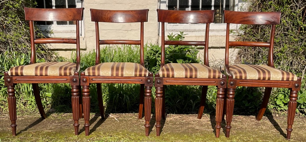 Set of Four William IV Dining Chairs  View II