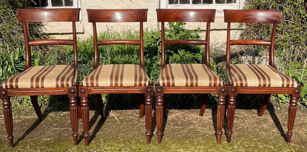 Set of Four William IV Dining Chairs  View III