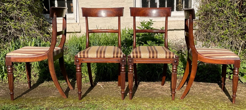 Set of Four William IV Dining Chairs  View IV