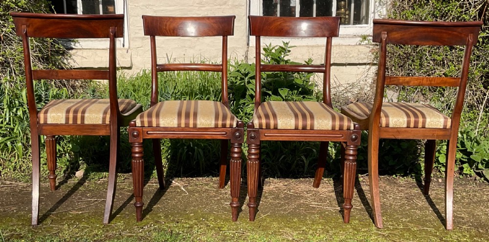 Set of Four William IV Dining Chairs  View V