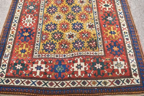 ANTIQUE CAUCASIAN GENGE RUG - ADDITIONAL PHOTO 1