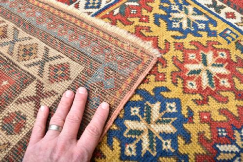 ANTIQUE CAUCASIAN GENGE RUG - ADDITIONAL PHOTO 5