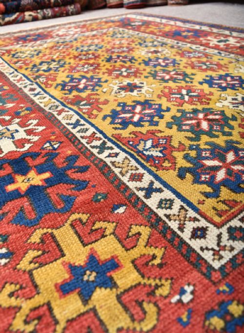 ANTIQUE CAUCASIAN GENGE RUG - ADDITIONAL PHOTO 6