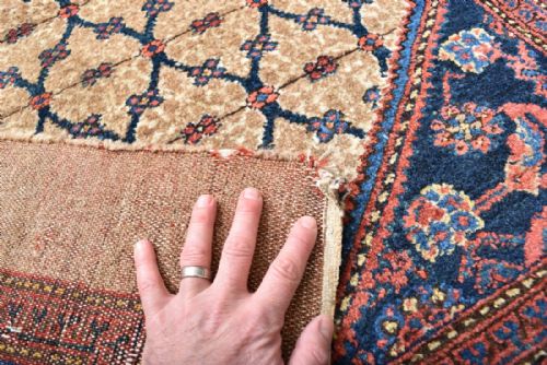 ANTIQUE HAMADAN RUG - ADDITIONAL PHOTO 3