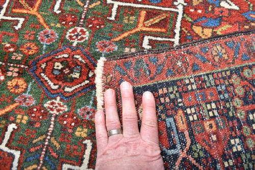 OLD PERSIAN KARAJA RUG - ADDITIONAL PHOTO 4