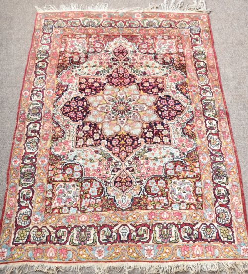 antique persian lavar kirman rug - CATEGORY: ANTIQUE RUGS - DATED 1890