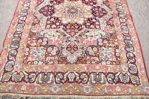 ANTIQUE PERSIAN LAVAR KIRMAN RUG - ADDITIONAL PHOTO 1