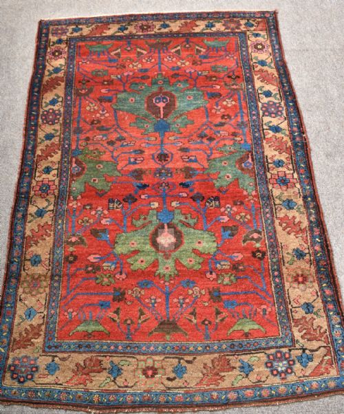antique persian kurdish rug - CATEGORY: ANTIQUE RUGS - DATED 1880
