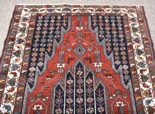 OLD PERSIAN MAZLAGHAN RUG - ADDITIONAL PHOTO 2