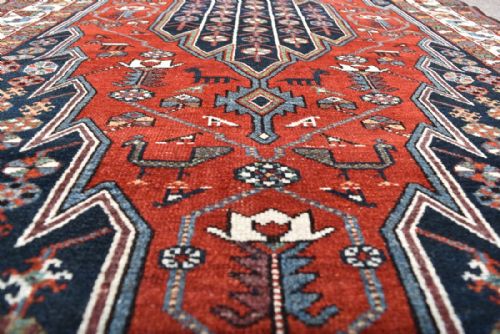 OLD PERSIAN MAZLAGHAN RUG - ADDITIONAL PHOTO 4