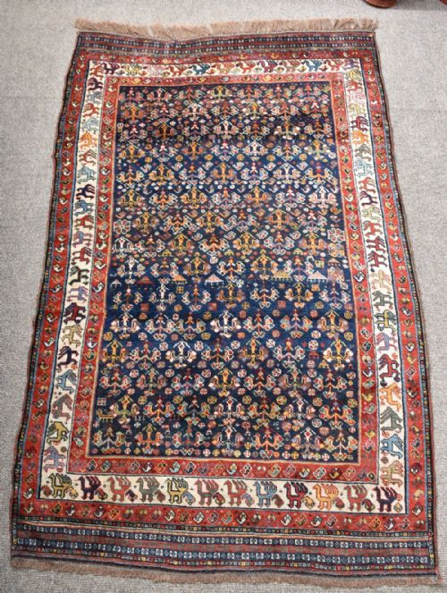 ANTIQUE PERSIAN QASGAI TRIBAL RUG - ADDITIONAL PHOTO 1