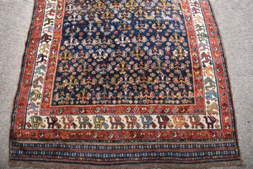 ANTIQUE PERSIAN QASGAI TRIBAL RUG - ADDITIONAL PHOTO 2
