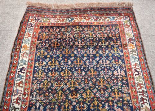 ANTIQUE PERSIAN QASGAI TRIBAL RUG - ADDITIONAL PHOTO 3