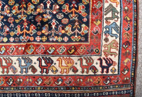 ANTIQUE PERSIAN QASGAI TRIBAL RUG - ADDITIONAL PHOTO 4