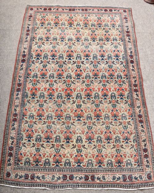 old persian qum rug - CATEGORY: ANTIQUE RUGS - DATED 1920