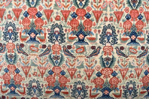 OLD PERSIAN QUM RUG - ADDITIONAL PHOTO 3