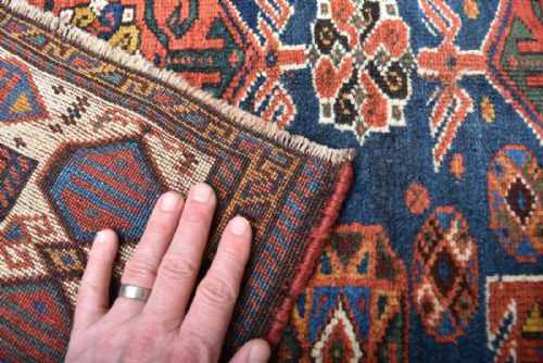 ANTIQUE NORTH WEST PERSIAN VILLAGE RUG - ADDITIONAL PHOTO 4