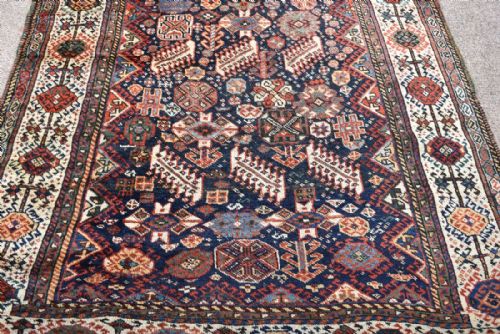 ANTIQUE PERSIAN SHEKARLU QASGAI TRIBAL RUG - ADDITIONAL PHOTO 1