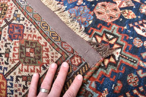 ANTIQUE PERSIAN SHEKARLU QASGAI TRIBAL RUG - ADDITIONAL PHOTO 4
