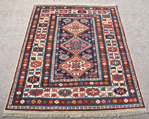 antique caucasian shirvan rug - CATEGORY: ANTIQUE RUGS - DATED 1880
