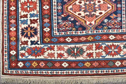 ANTIQUE CAUCASIAN SHIRVAN RUG - ADDITIONAL PHOTO 1