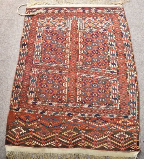 antique yomud ensi rug - CATEGORY: ANTIQUE RUGS - DATED 1880