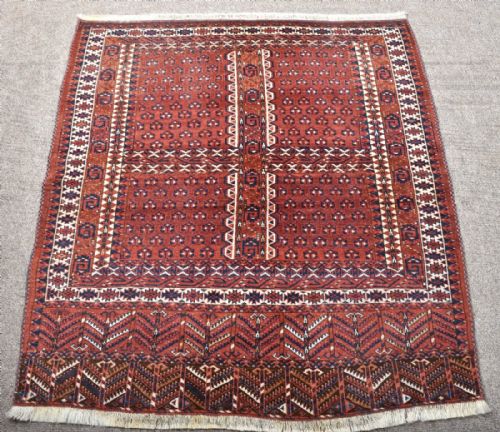 antique yomud ensi rug - CATEGORY: ANTIQUE RUGS - DATED 1890