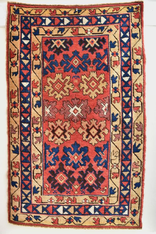 antique caucasian avar rug - CATEGORY: ANTIQUE RUGS - DATED 1870