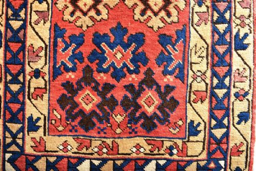 ANTIQUE CAUCASIAN AVAR RUG - ADDITIONAL PHOTO 1