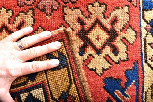 ANTIQUE CAUCASIAN AVAR RUG - ADDITIONAL PHOTO 2