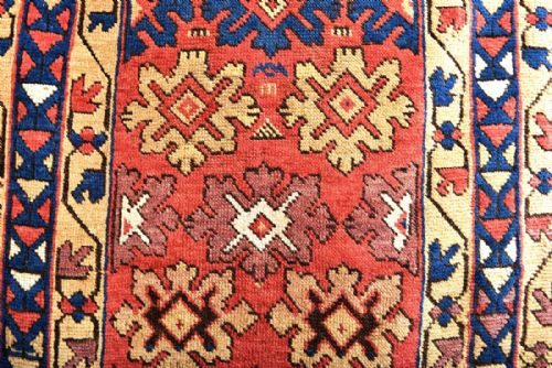 ANTIQUE CAUCASIAN AVAR RUG - ADDITIONAL PHOTO 3