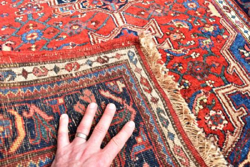 ANTIQUE PERSIAN BIJAR RUG - ADDITIONAL PHOTO 2
