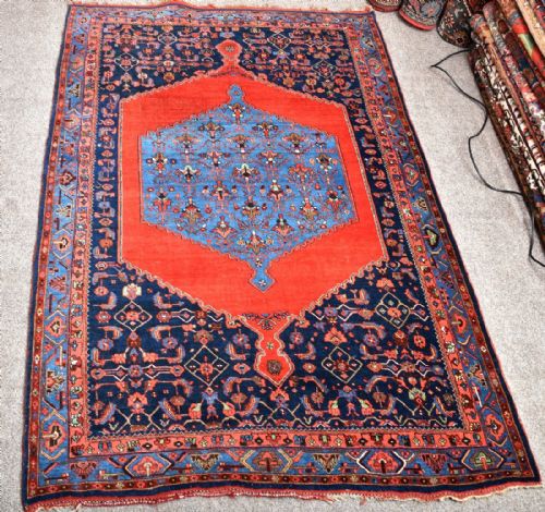 antique persian bijar rug - CATEGORY: ANTIQUE RUGS - DATED 1890