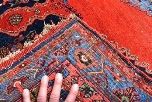 ANTIQUE PERSIAN BIJAR RUG - ADDITIONAL PHOTO 2