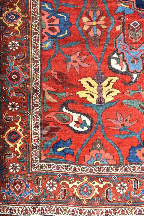 ANTIQUE PERSIAN BIJAR VILLAGE RUG - ADDITIONAL PHOTO 2