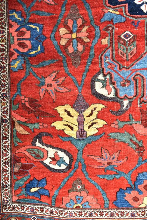 ANTIQUE PERSIAN BIJAR VILLAGE RUG - ADDITIONAL PHOTO 4