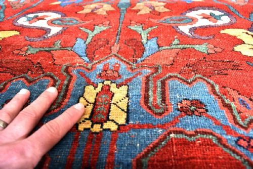 ANTIQUE PERSIAN BIJAR VILLAGE RUG - ADDITIONAL PHOTO 6