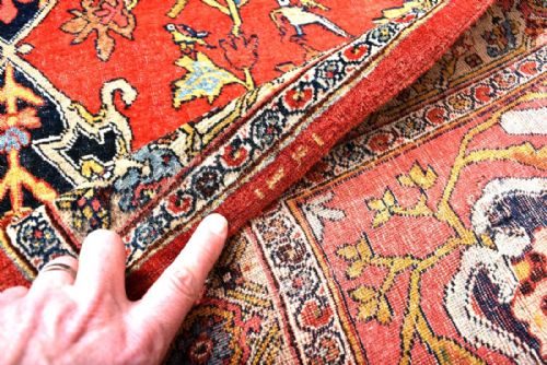 ANTIQUE PERSIAN BIJAR RUG - ADDITIONAL PHOTO 3