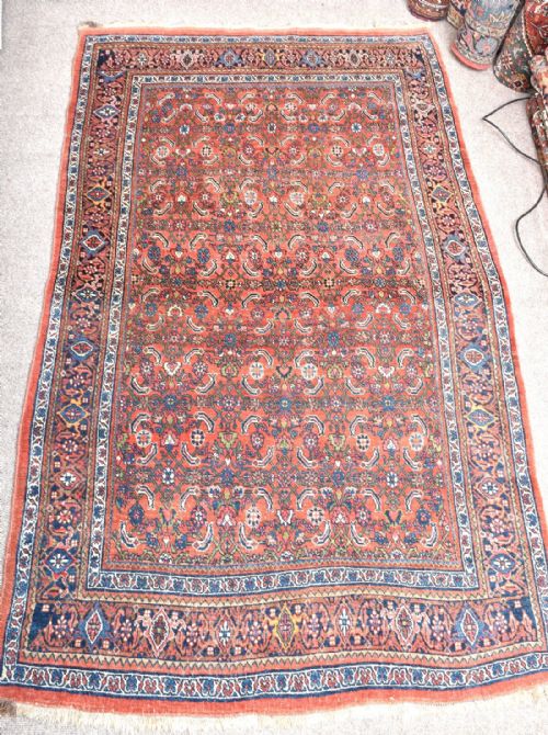 antique persian bijar rug - CATEGORY: ANTIQUE RUGS - DATED 1900