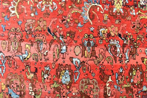 ANTIQUE PERSIAN BIJAR RUG - ADDITIONAL PHOTO 3