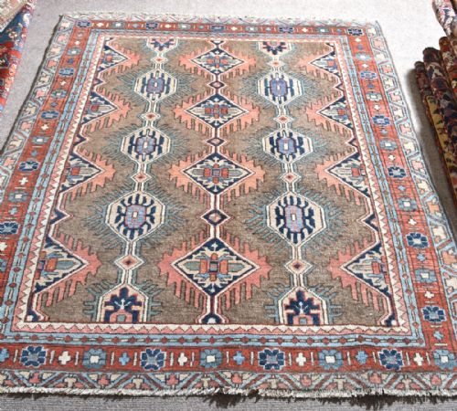 ANTIQUE PERSIAN HERIZ RUG - ADDITIONAL PHOTO 3