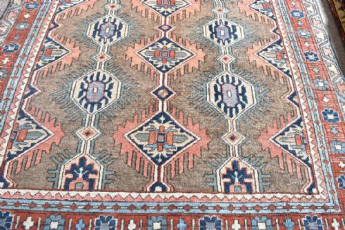 ANTIQUE PERSIAN HERIZ RUG - ADDITIONAL PHOTO 4