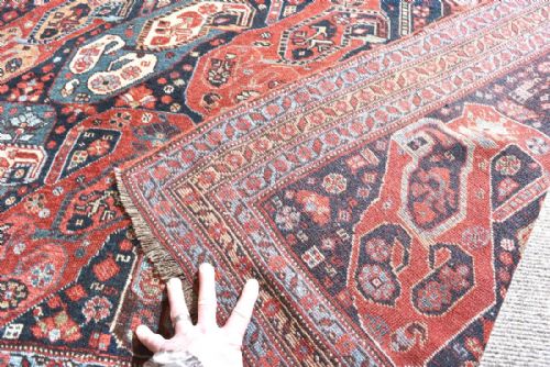 ANTIQUE PERSIAN KHAMSEH RUG - ADDITIONAL PHOTO 2