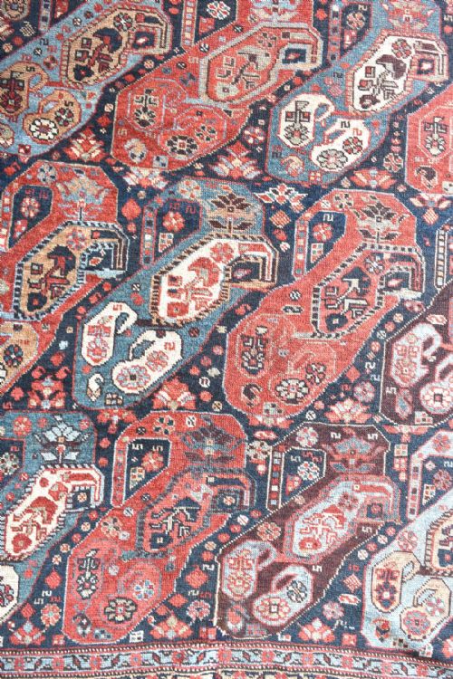 ANTIQUE PERSIAN KHAMSEH RUG - ADDITIONAL PHOTO 3